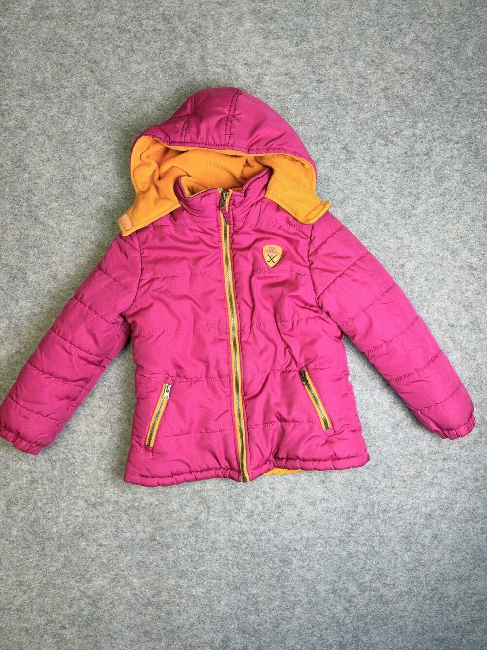 Pink Platinum Girls Hooded Winter Coat Size 7/8 Warm Clean Everyday Jacket